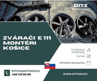 Zvárači E 111, zámočníci, montéri, USS Košice