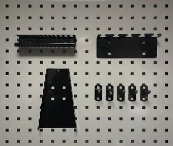 Organizéry na náradie pre dierované steny - 8-dielna súprava