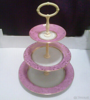 Tanier poschodový-etažér - česky porcelán