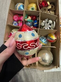 Predám retro sklenené vianočné ozdoby