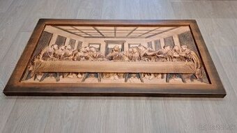 Predám krásny obraz „Posledná večera“  z lipového dreva