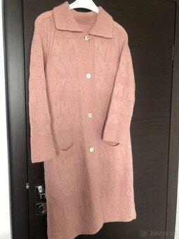 staroruzovy sveter dlhy