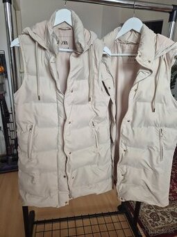 Predĺžené vesty béžové Zara veľkosť S aj velkost L