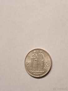 Predam mincu 20 korun rok 1941 Slovensky Stat dvoj kriz - 1
