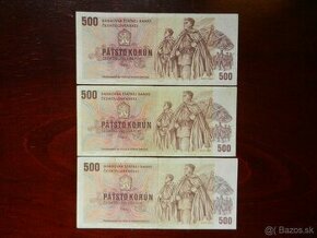 Československé bankovky rôzne série