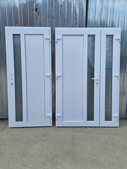 Plastove vchodove dvere biele