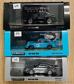 Modely 1/64 rôznych značiek