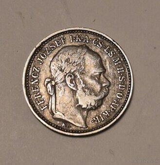 1 Koruna 1892 K.B František Jozef I.