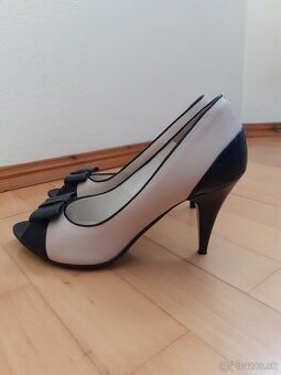 Kožené lodičky s voľnou špičkou (veľ. 40) - 1