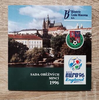 1996 sada Fotbalové EURO ´96, ČNB, Česká republika