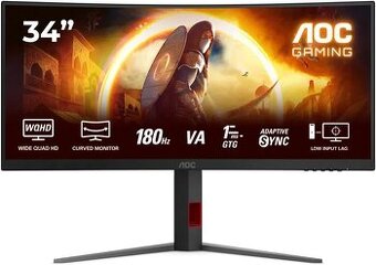 PREDÁM 34" AOC CU34G4 MONITOR (ultrawide, VA panel, 180hz)