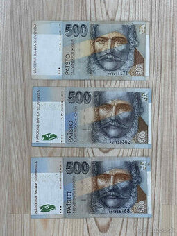 slovenské bankovky 500 SK