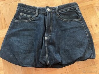 Balónová sukňa riflova