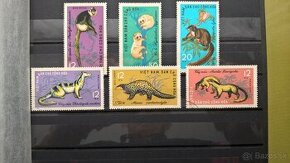 Poštové známky č.196 - Severný Vietnam - fauna komplet
