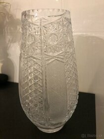 Krištáľová váza väčšia spolu s menšou - 1