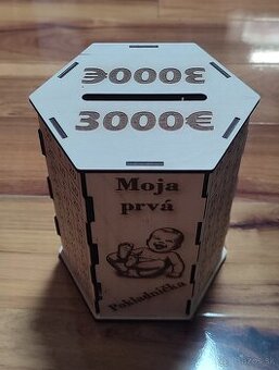 Motivačná pokladnička 3000€) "Moja prvá pokladnička"