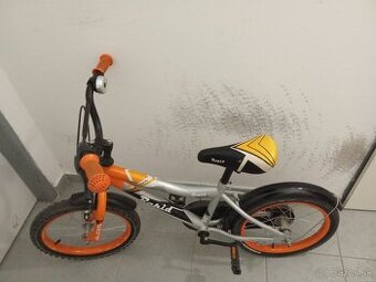 Detský oranžový bycikel