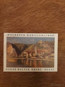 PREDÁM STARODÁVNU VIZITKU NA WACHAUER MARILLEN LIKÖR