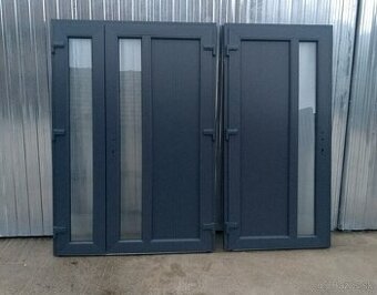 Vchodové dvere antracit /biela