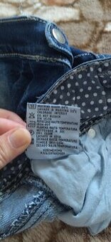 Modrá ryfľova mini sukňa