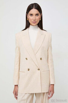 dvojradové béžové sako - 34 - Boss - nové