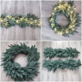 čečinové venčeky a vianočné girlandy - 1