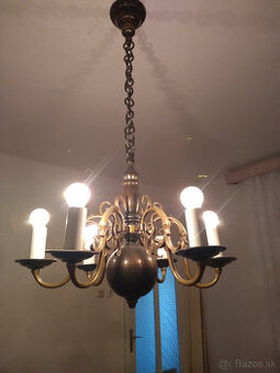 Predám mosadzný luster - 6 ramenný