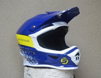 Predám prilba shot modrá žltá biela