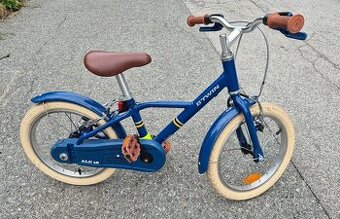 16-palcový hliníkový bicykel btwin 900 CITY modrý