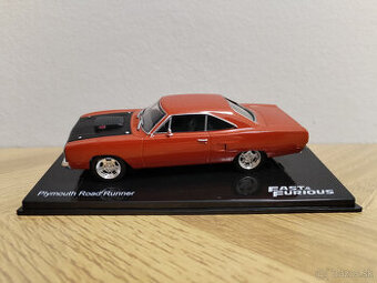 Predám model Plymouth Road Runner 1:43 Fast & Furious
