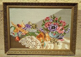 Veľký vyšívaný obraz (78x57 cm)