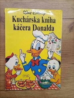 Už zberateľská retro detská Kuchárska kniha káčera Donalda