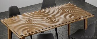 3D vlnky stolova doska
