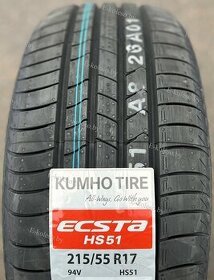 Letné pneumatiky nové KUMHO HS51 215/55 R17 94V