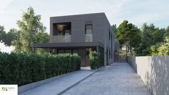 Stavebné pozemky s projektom moderného dvojdomu len 10 minút