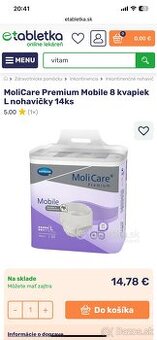 Plienky L molicare