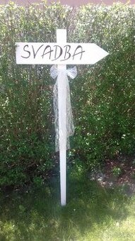 Svadobné tabuľky.
