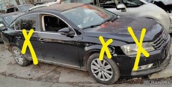Volkswagen Passat B7 1.6 TDCI 2011 predám DVERE, pooos, otoč