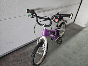 WOOM 2 fialový, 14 palcové kolesá v peknom stave