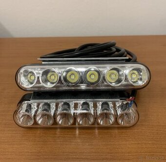 Denné LED svetlá - 6× LED, 3W, NOVÉ