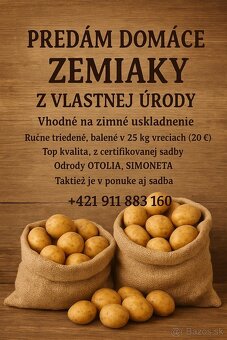 Zemiaky na zimné uskladnenie