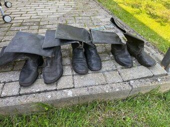 Vojenské sovietske čižmy - kirzové