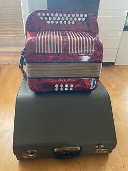 Heligonka Hohner Club llB CF + remene + kufor super