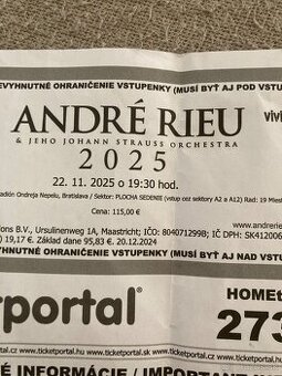 Andre rieu koncert Bratislava