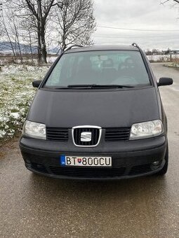 Seat alhambra 2008 1.9tdi 85kw zachovalá bez hrdze čierna - 1