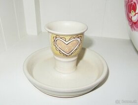 Keramika - stojan na sviečku alebo vajíčko - 1