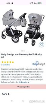 Nový kombinovaný kočík Baby design Husky