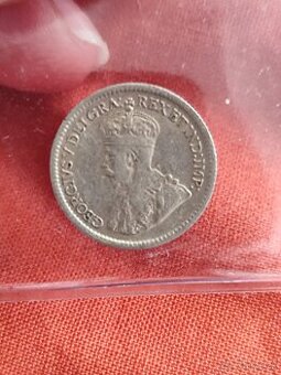 5 centov Kanada 1914 strieborná minca