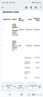 detska postielka, nova, nerozbalena+ novy matrac, zabaleny