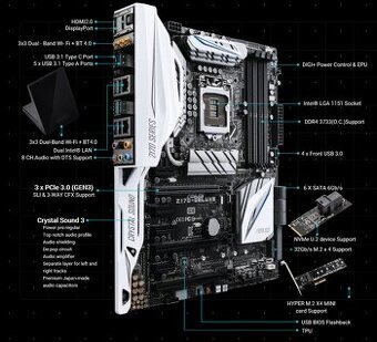 i7 6700, Asus Z170 Deluxe Gen3 ,16 GB DDR Crucial Balistix